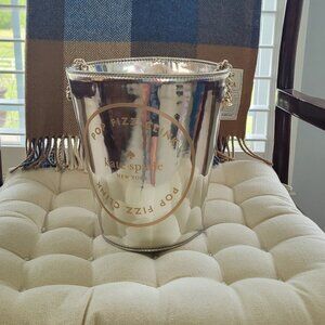 Kate Spade New York Champagne Bucket Shoulder Bag Metallic Silver